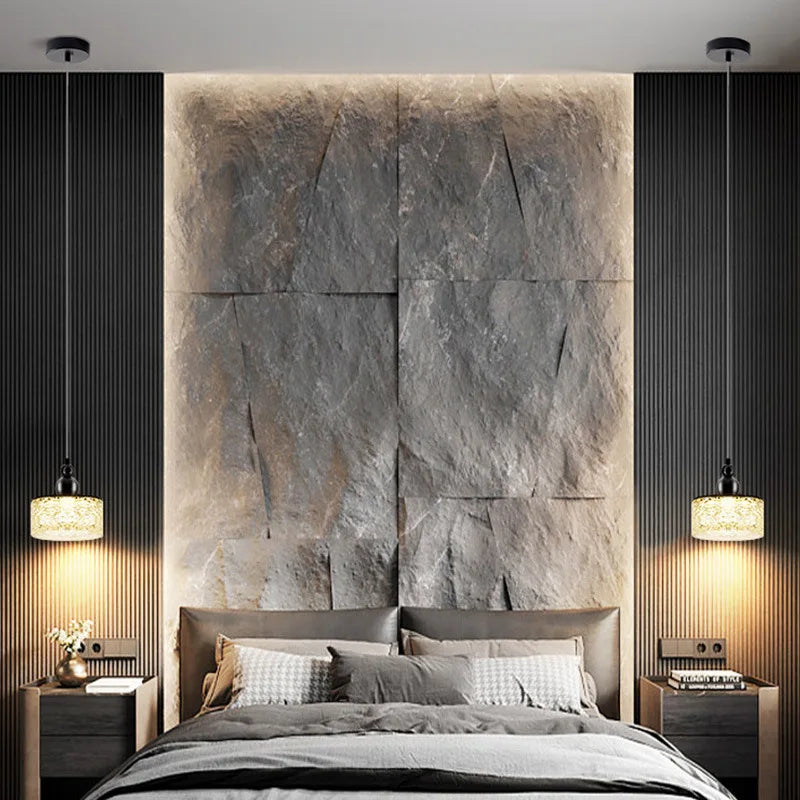 lustre led style 	 en résine et métal ajustable