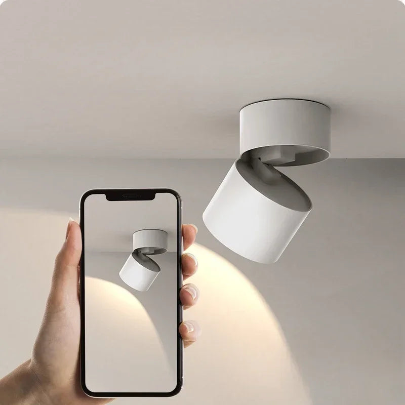 spot led extérieur à angle réglable sans perforation