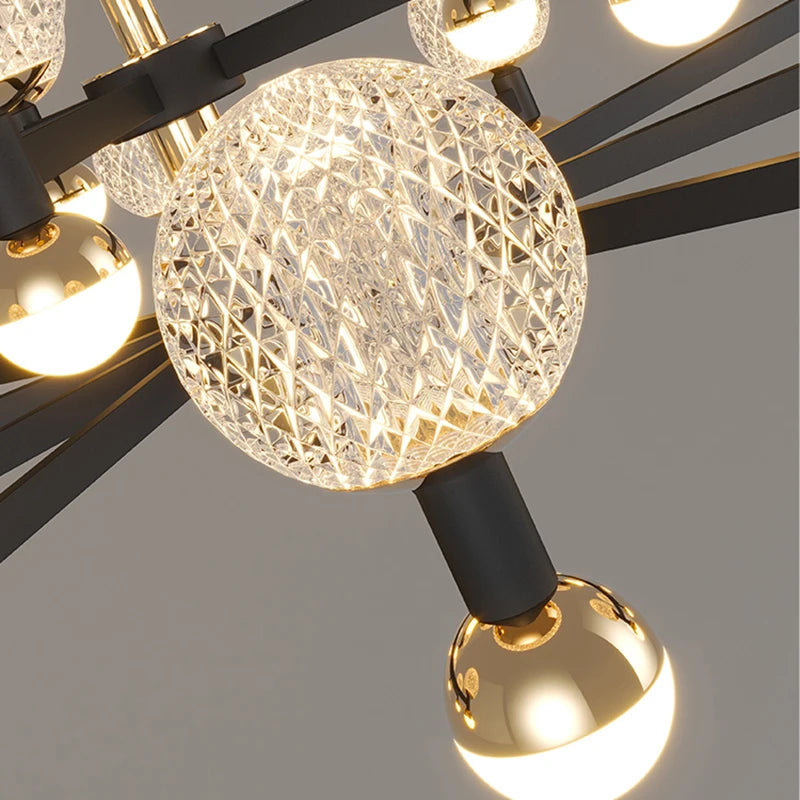 lustre led pour intérieur avec éclairage de plafond