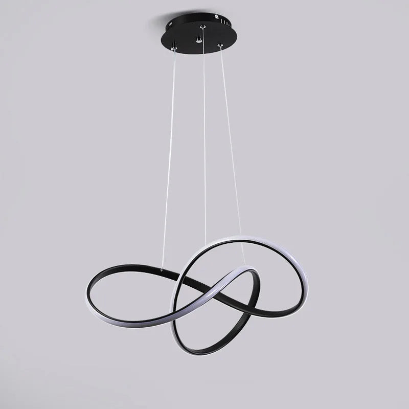 lustre led simple et moderne nordique pour décoration intérieure