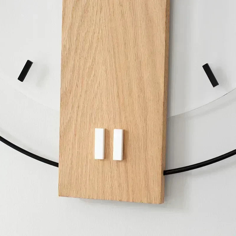 horloge murale en bois design moderne pour décoration intérieure
