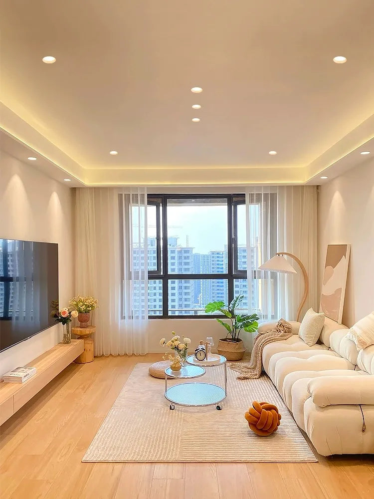 spot led ultra fin sans cadre anti-éblouissement pour maison