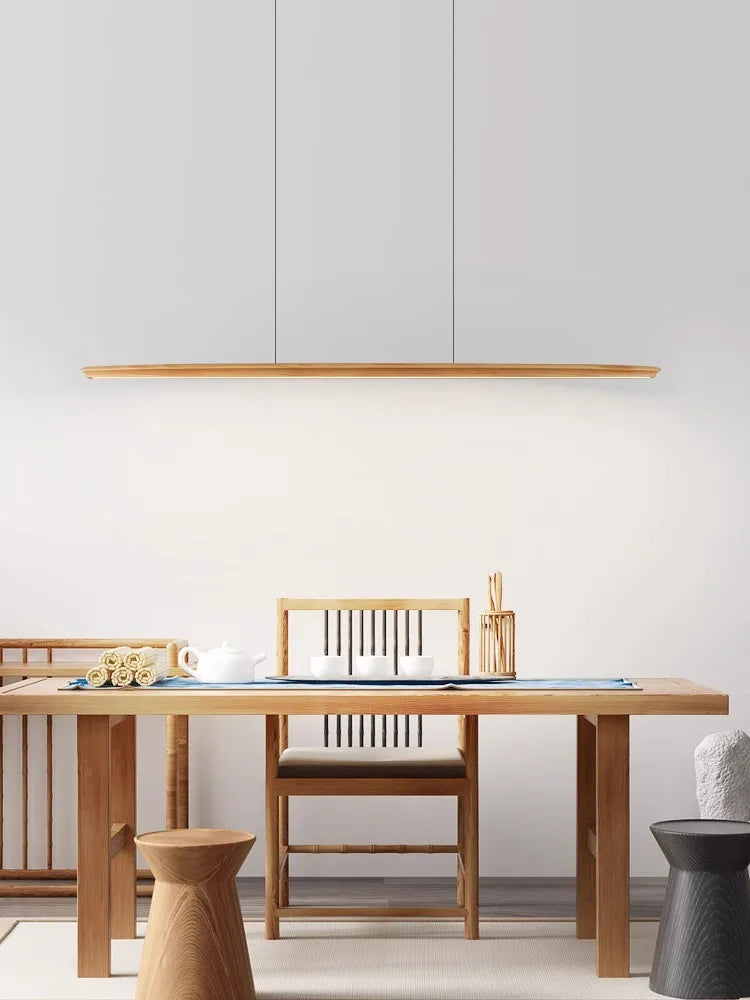 suspension LED en noyer noir tendance réglable