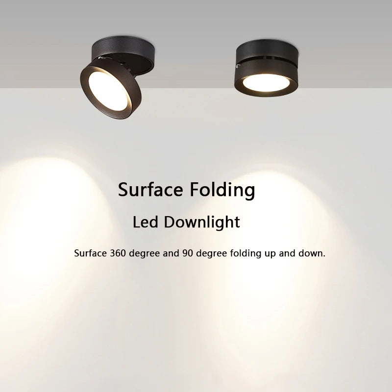 spot led pliable encastrable en aluminium pour maison ou bureau