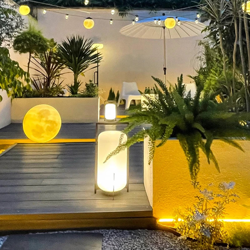 lumières solaires étanches pour jardin extérieur et terrasse de villa