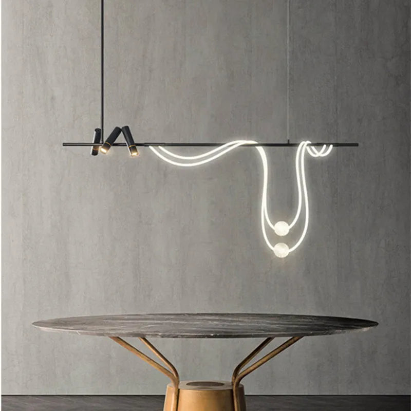 lustre led moderne design lampes suspendues décor éclairage