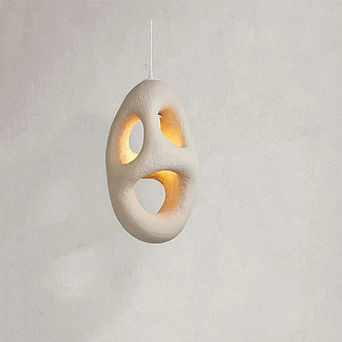 Lustre nordique Wabi Sabi poreux Simple Style lampes créatives