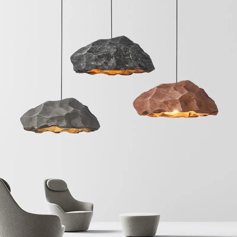 Suspension design nordique chambre Wabi Sabi LED lustre créatif décoration de la maison Restaurant Bar vestiaire luminaire