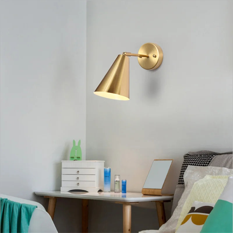 SANBUMG lumière LED applique moderne réglable 180 degrés applique murale E27 tête applique nordique pour salon