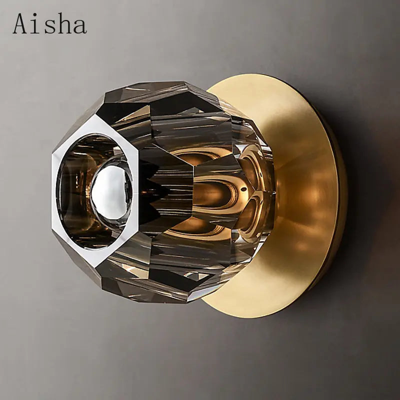 plafonnier nordique en cristal pour décoration intérieure élégante