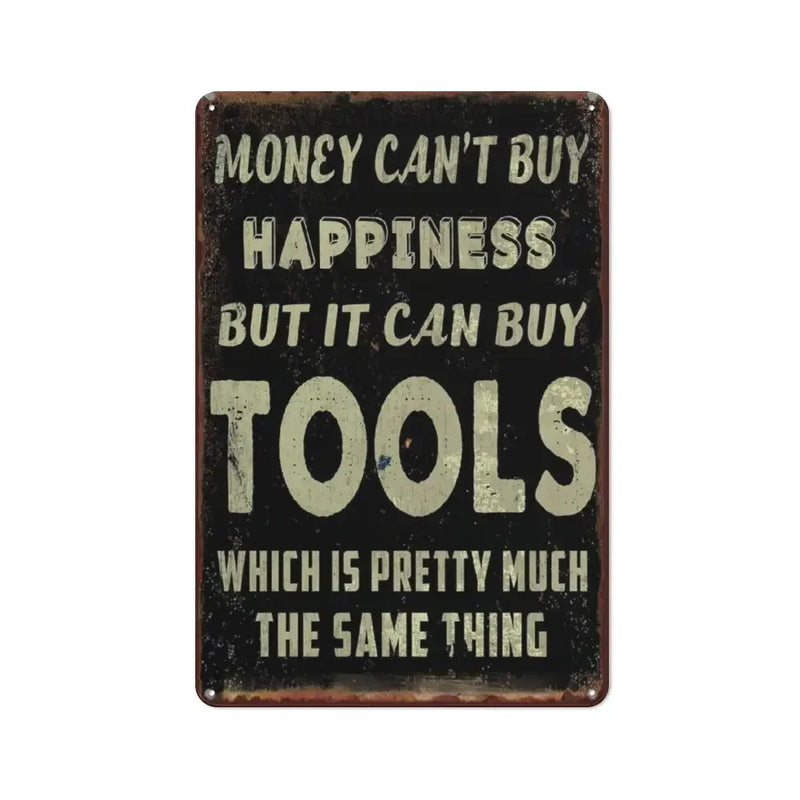 plaque en métal rétro décoration amusante pour toilettes