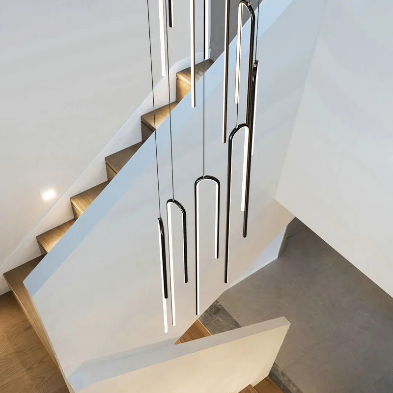 lustre nordique minimaliste rotatif en forme de u