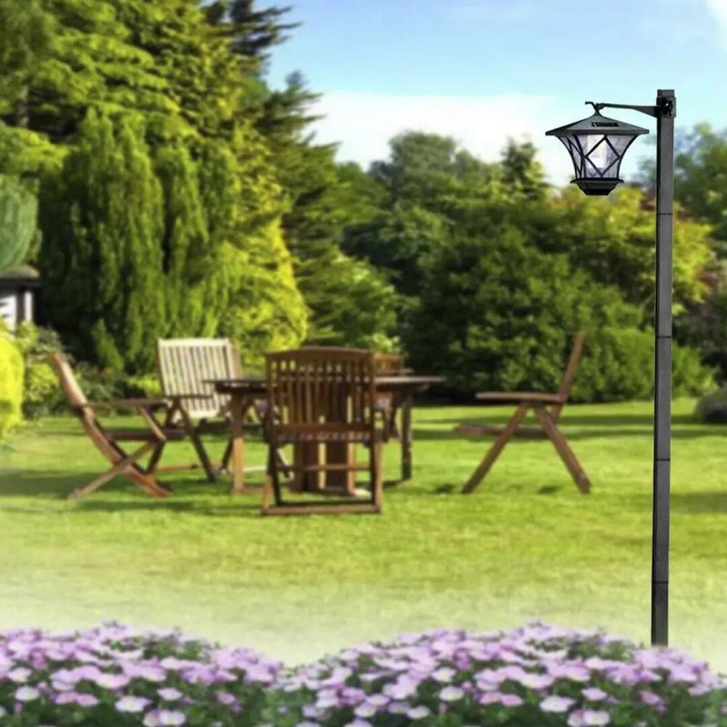 lampadaire de jardin solaire décoratif à énergie LED
