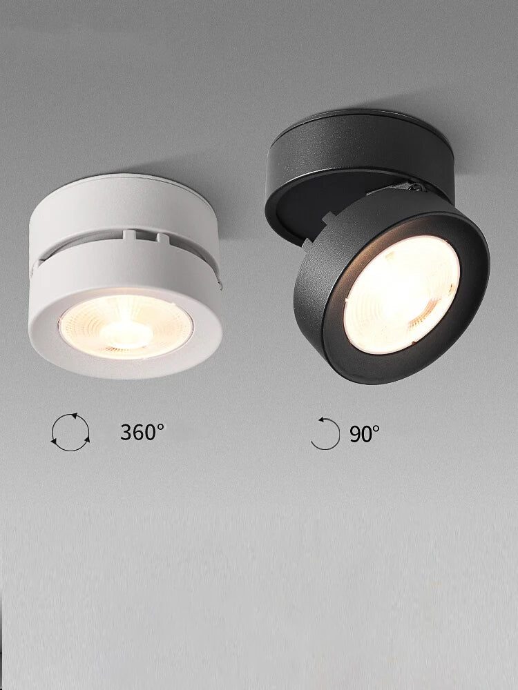spot led pliable encastrable en aluminium pour maison ou bureau