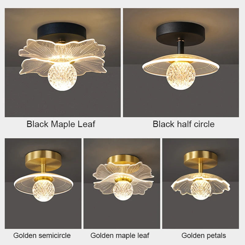 Plafonnier LED nordique éclairage intérieur de maison chambre chevet salon Table à manger couloir décoration