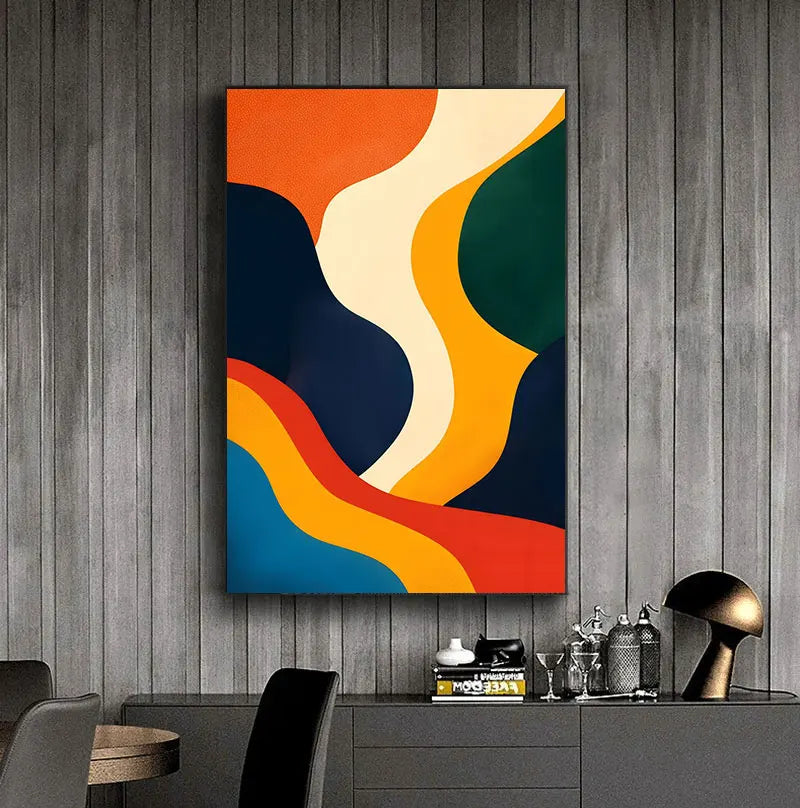 peinture abstraite pour décoration murale esthétique et moderne