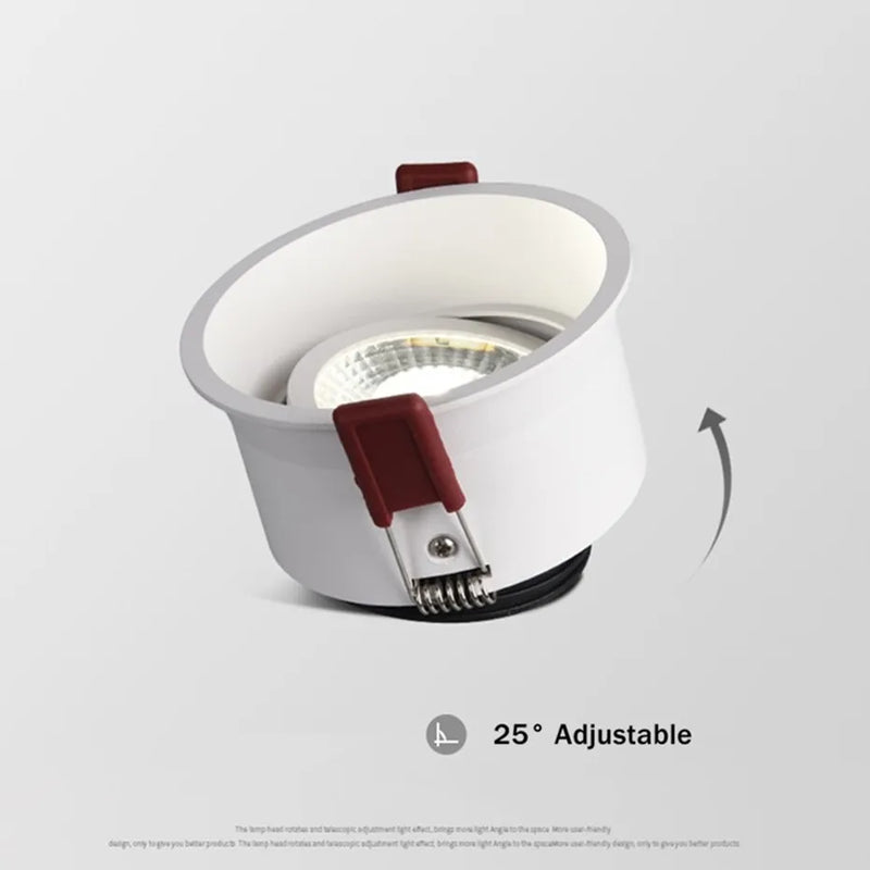spot led rond encastrable anti-éblouissement réglable décoratif