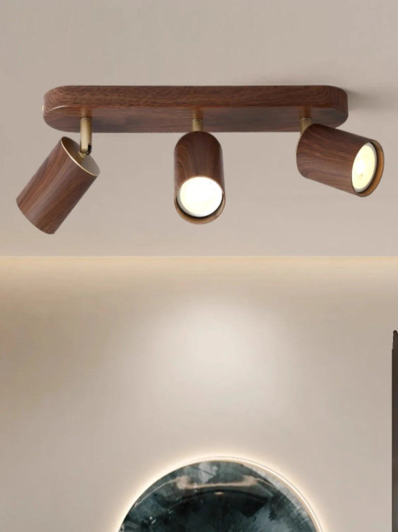 spot led en saillie avec ampoule remplaçable et têtes réglables
