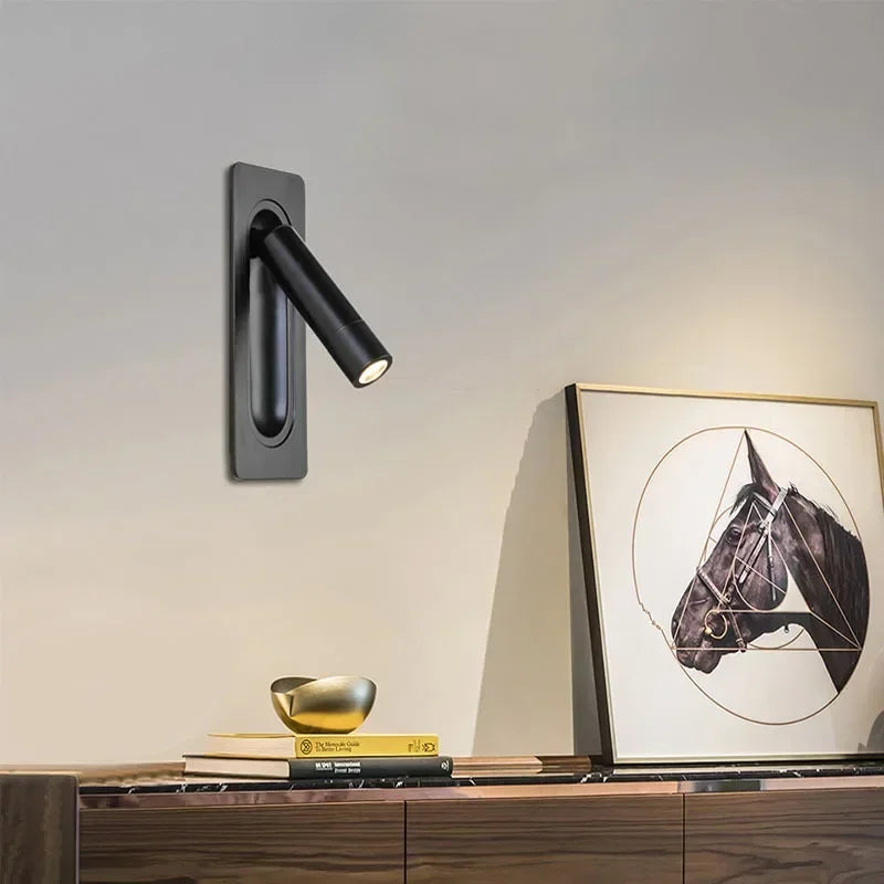 Applique murale LED lampe liseuse chambre rotatif mur rotatif lumières salon à côté de la lampe