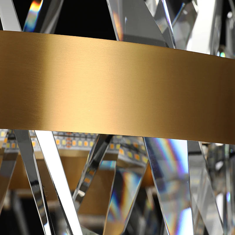 Deyidn moderne cuivre applique cristal lumières sur le mur doré miroir de maquillage à LED luminaires intérieur décor chambre couloir