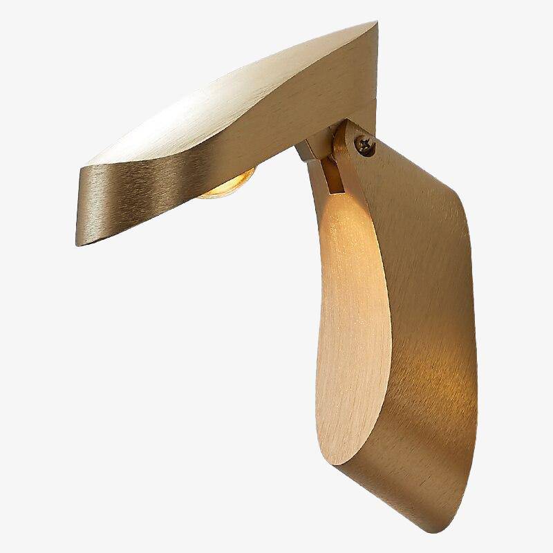 Applique murale design à LED avec abat-jour en métal géométrique Loft