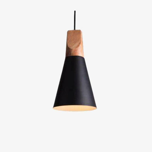 Suspension conique en bois (plusieurs couleurs)