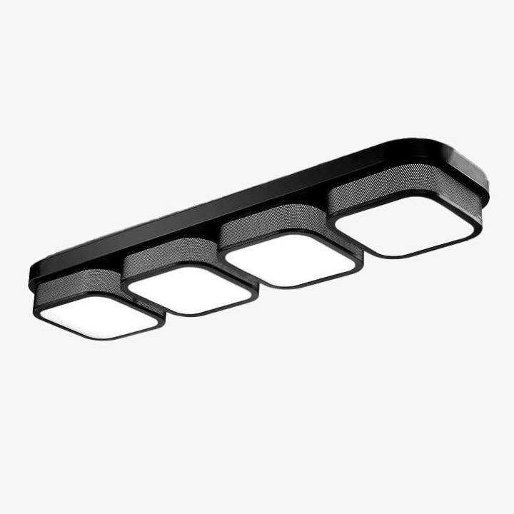 Plafonnier LED moderne avec carrés lumineux Corridor