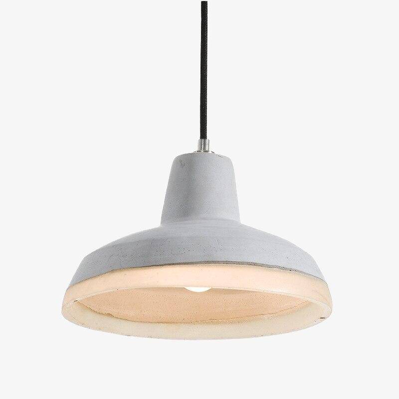 Suspension design à LED avec abat-jour en ciment Creative Loft