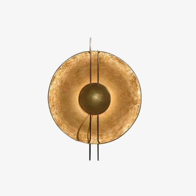 Applique murale design à LED avec plusieurs disques en métal doré Luxury