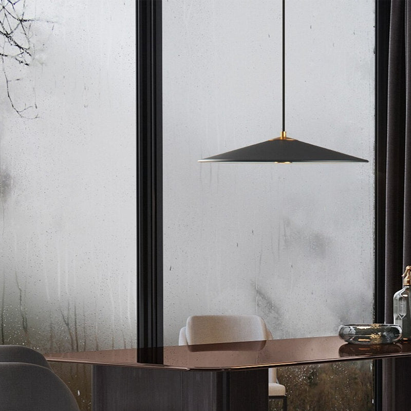 Suspension design LED conique plate Vermont