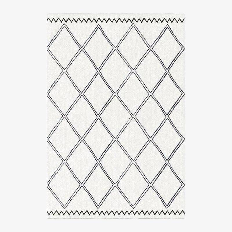 Tapis rectangle aux formes géométriques style Piquio N