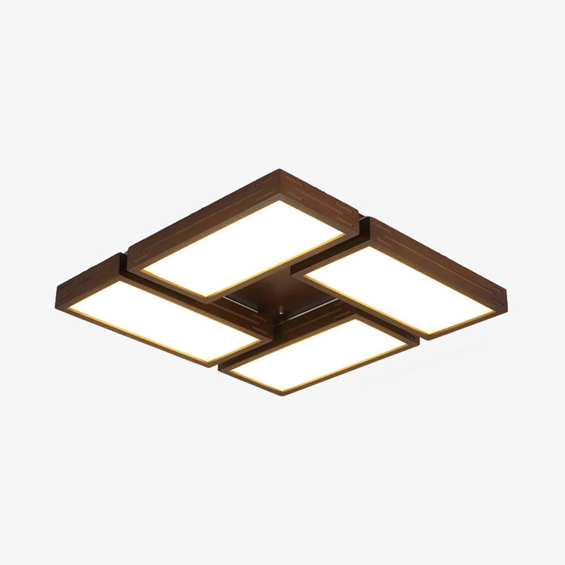 Plafonnier scandinave LED avec rectangle lumineux Aquilina