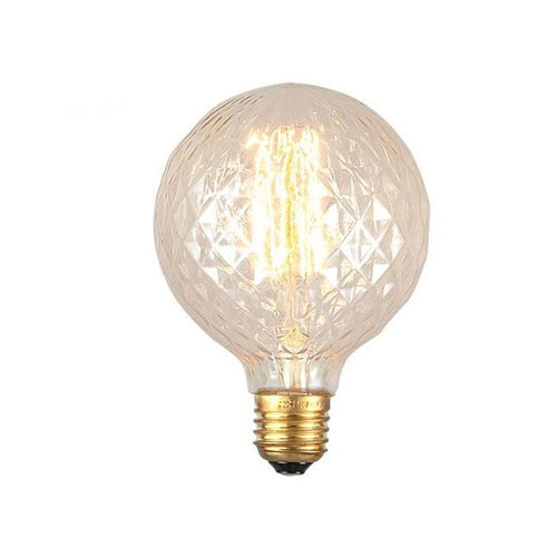 Ampoule globe déformé à incandescence filament vintage 40W Edison