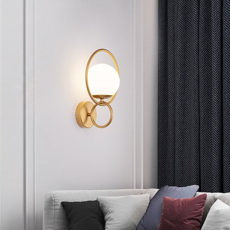 Applique murale moderne à double anneaux Miros