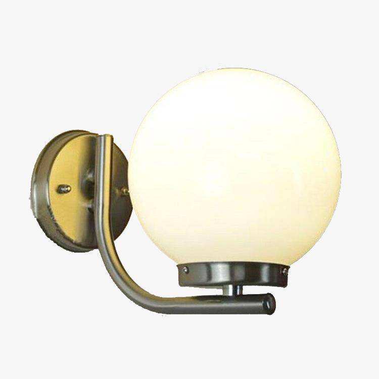 Applique murale argenté et boule en verre Ball