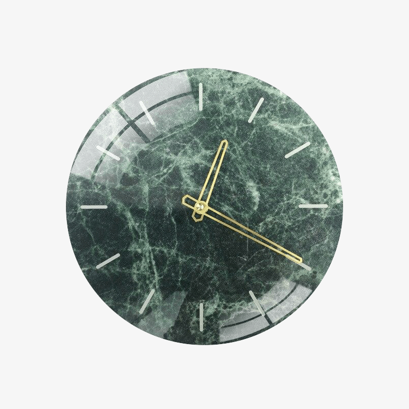 Horloge murale ronde design verte 28cm