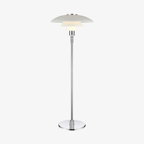 Lampadaire chromé design moderne Hotel