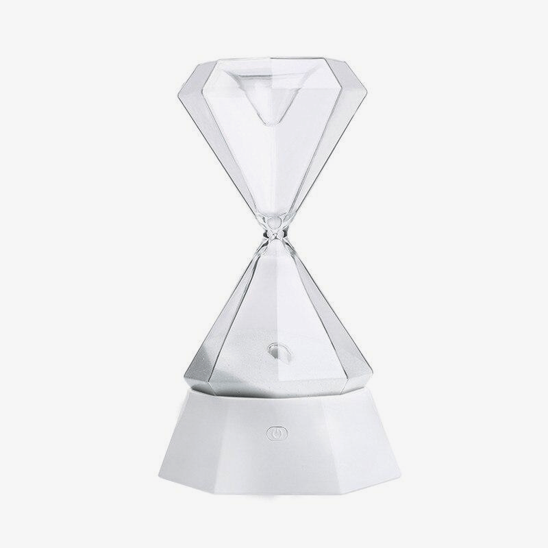 Lampe à poser design en sablier de verre Hourglass