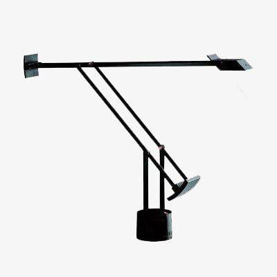 Lampe de bureau LED en métal noir style industriel