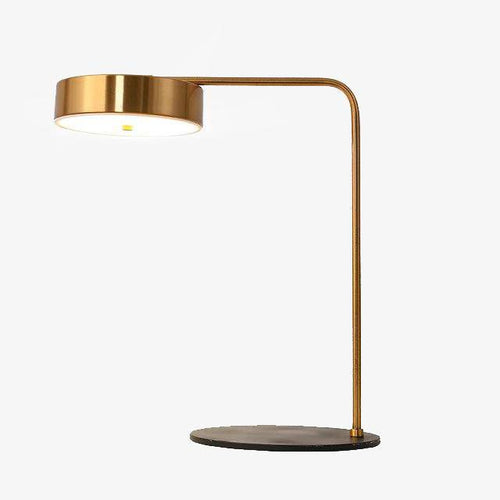Lampe de chevet ou bureau doré arrondi Study