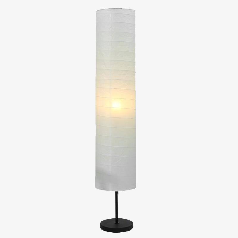 Lampadaire moderne avec abat-jour cylindrique en en papier Floor