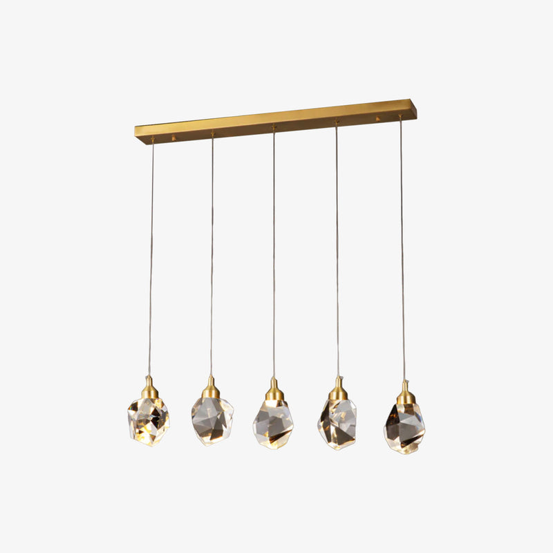 Lustre moderne LED avec larme en cristal Tyana