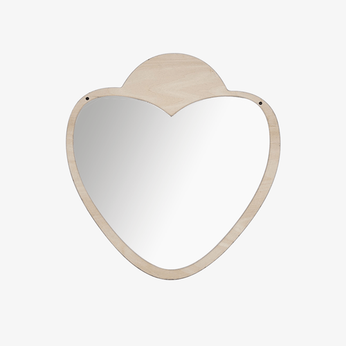 Miroir mural en forme de coeur Decoration