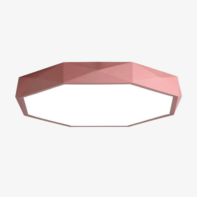 Plafonnier LED octogone coloré très fin Balcony