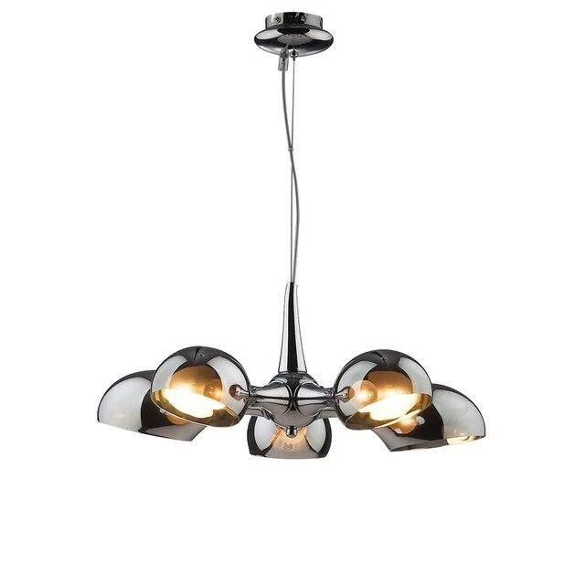 Suspension design LED avec abat-jour arrondi en verre Rui