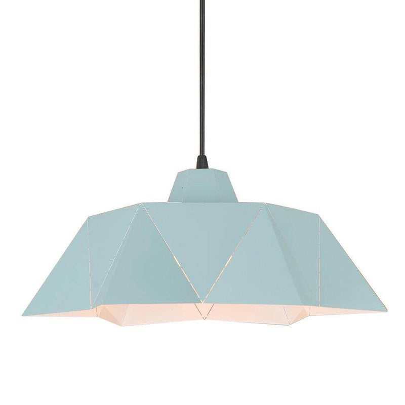 Suspension rétro à LED abat-jour avec triangles en métal Vintage
