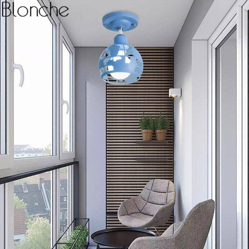 Suspension moderne à LED en métal coloré style Kids