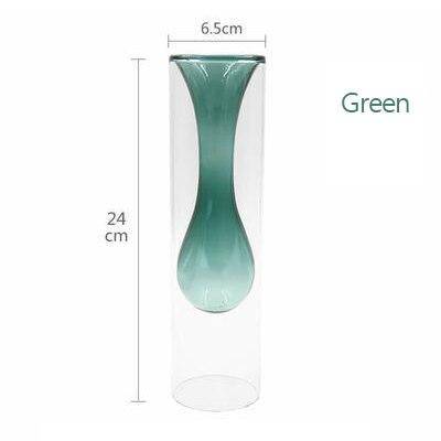 Vase en verre design aux couleurs style Creative