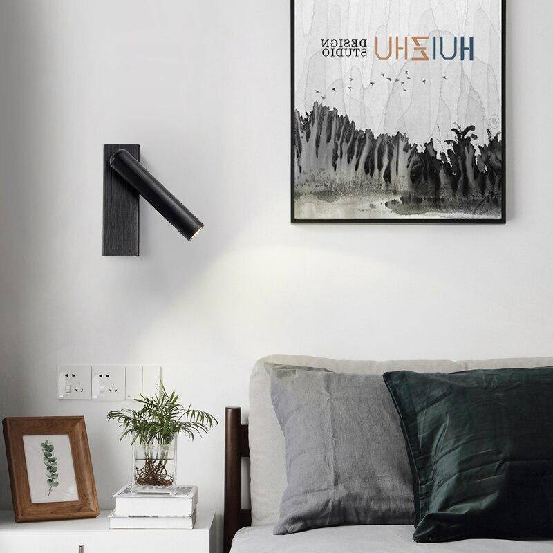 Applique murale design à LED en métal avec cylindre style Hotel