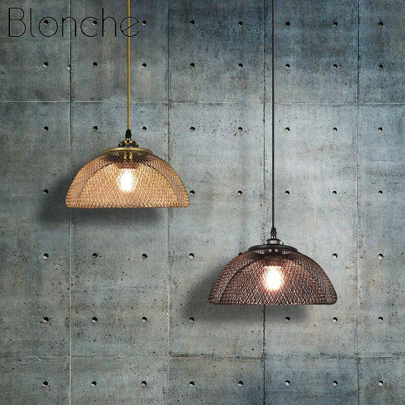 Suspension rétro LED en métal style industriel Hang